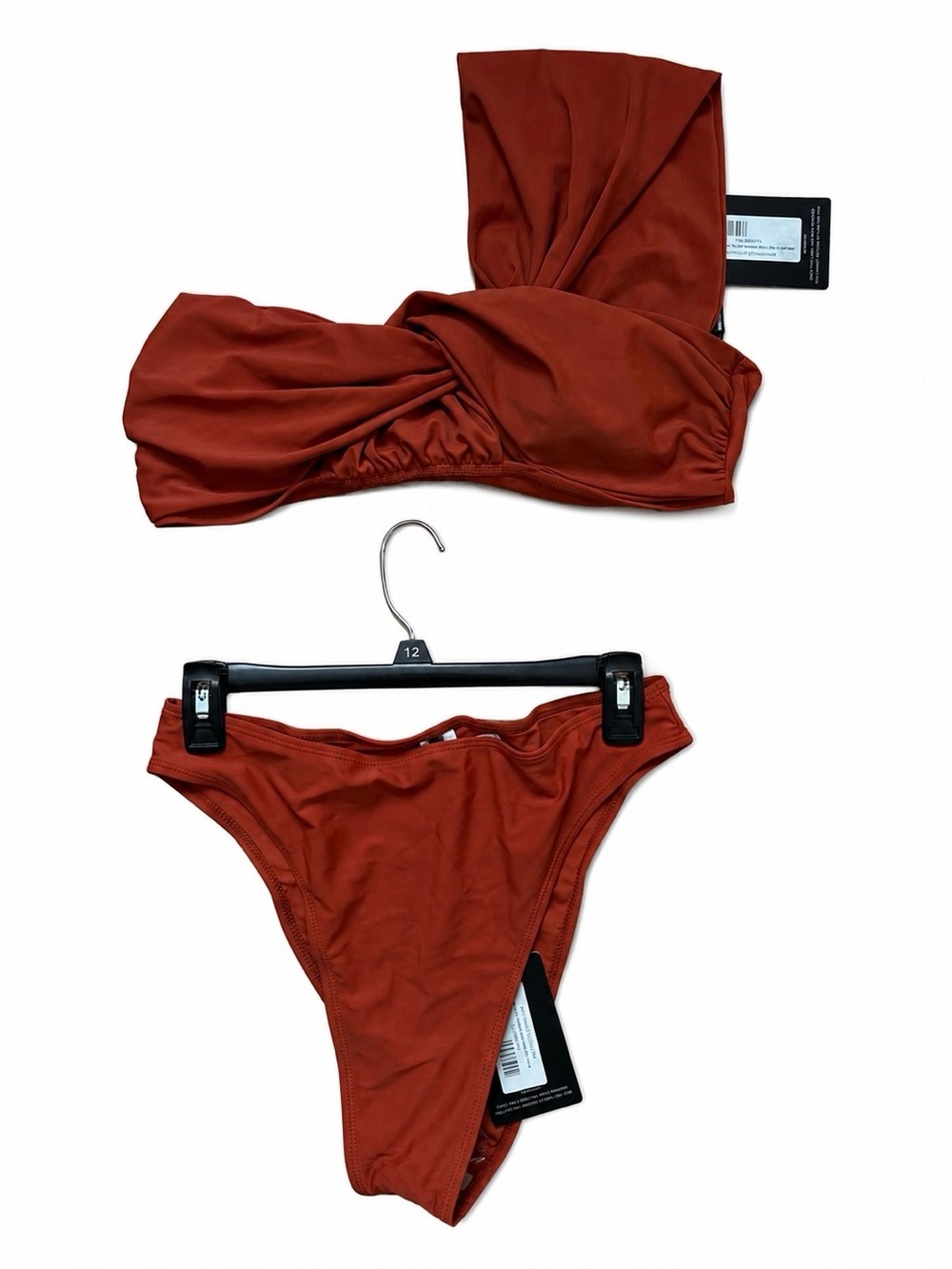 PrettyLittleThing Rust Orange Bikini Set | Size 14